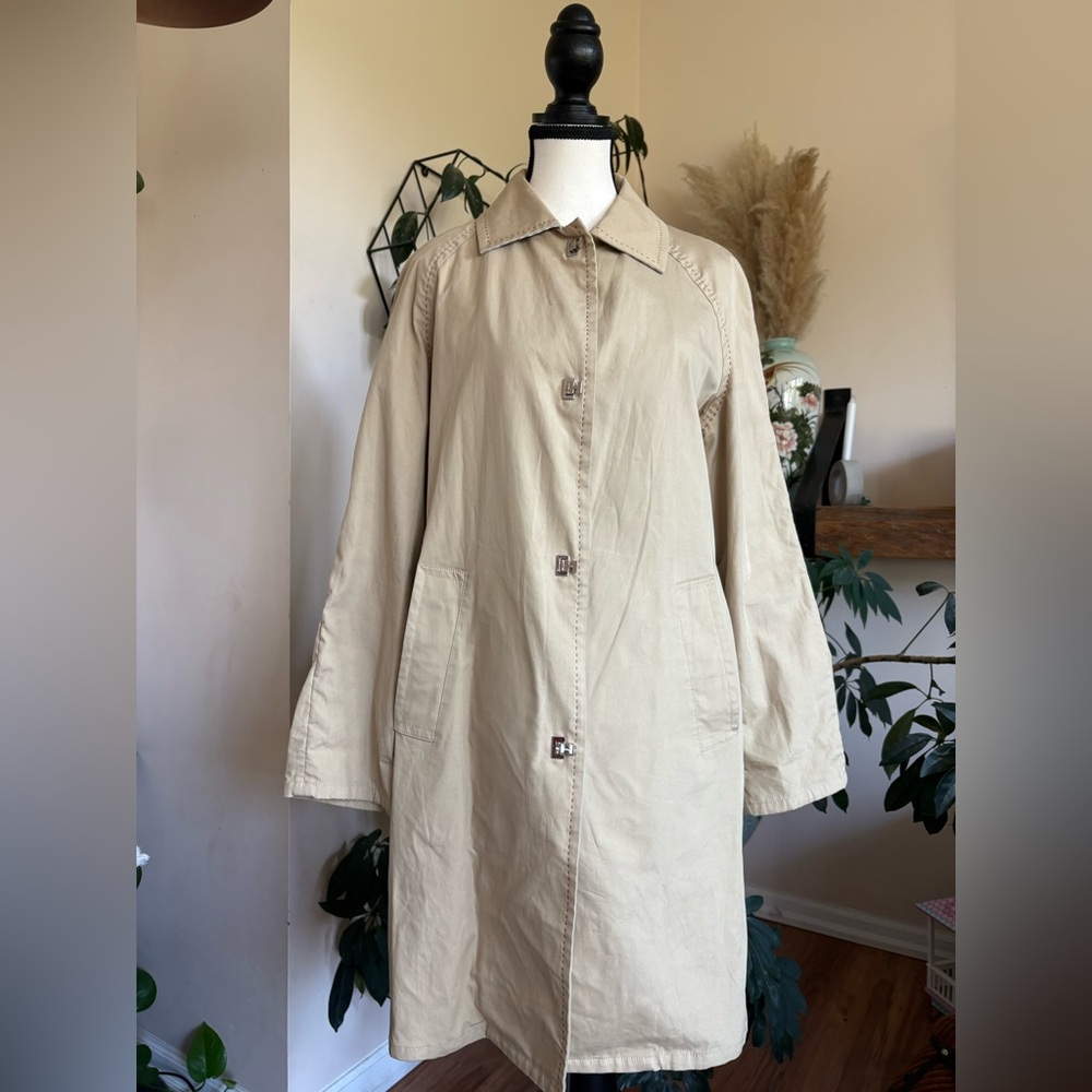 Vintage Tommy Hilfiger Beige Trench Coat